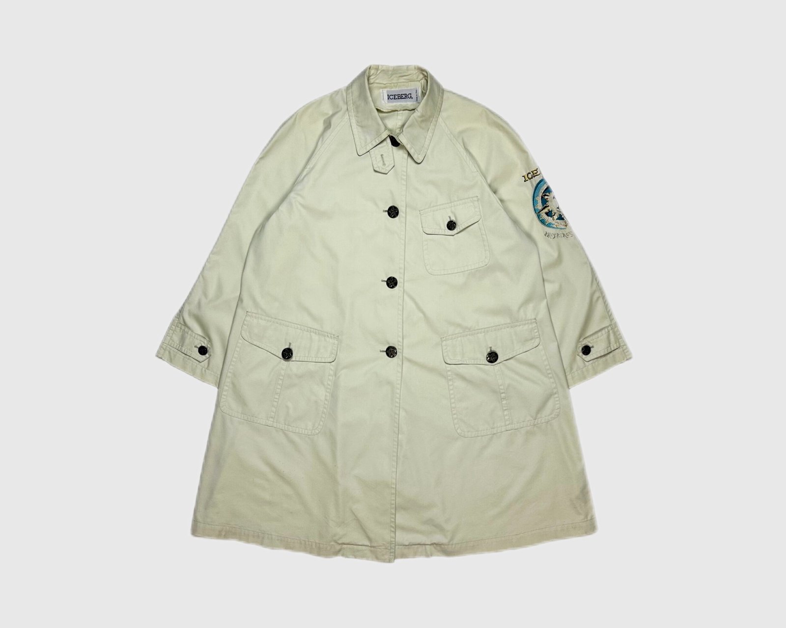 ICEBERG 1990 Trench (S/M) – Noordhoek Vintage ICEBERG 1990 Trench (S/M) – Noordhoek Vintage