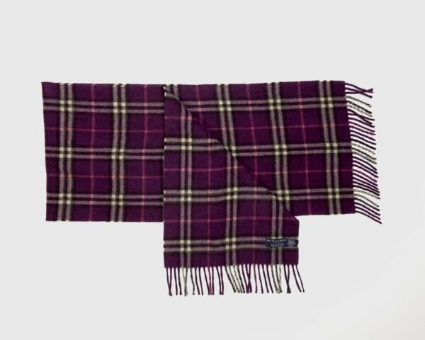 Burberry cashmere scarf purple best sale